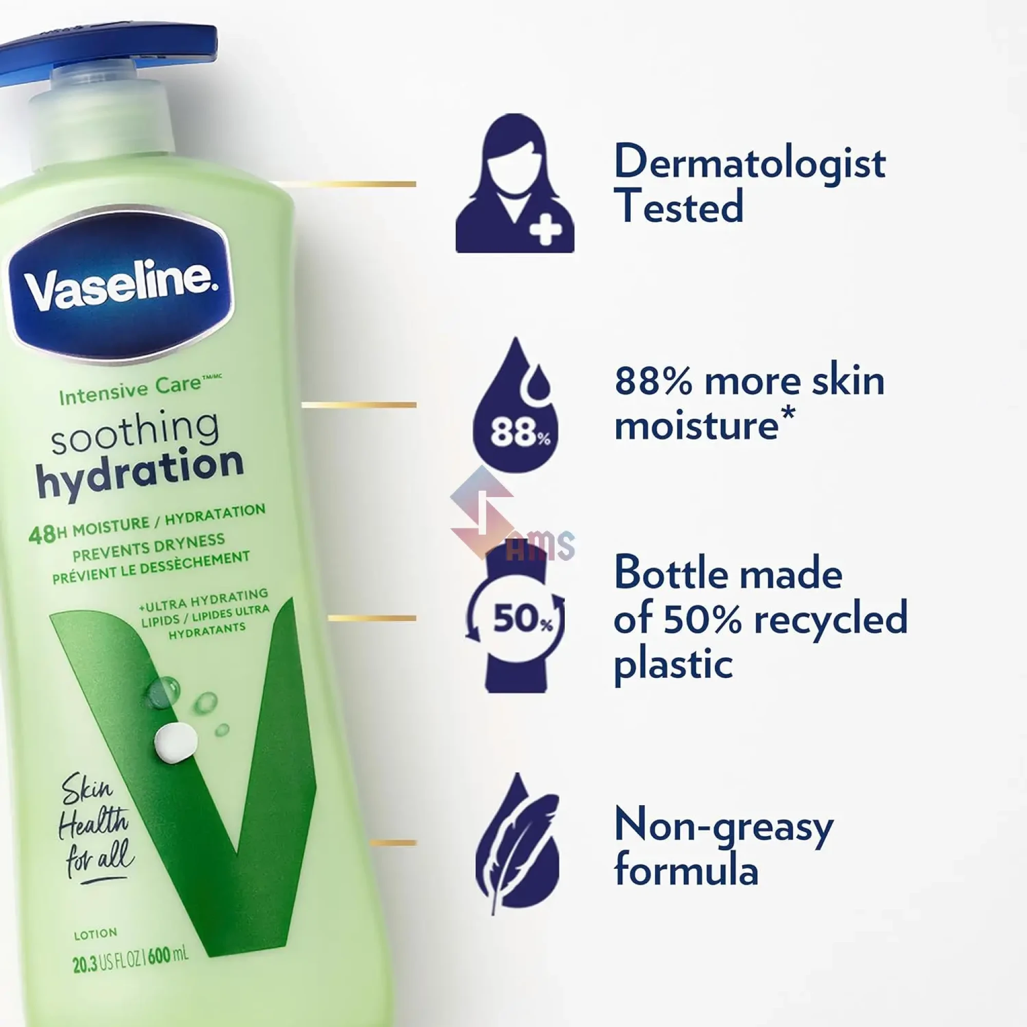Vaseline Soothing Hydration Body Lotion 600ml 3.webp